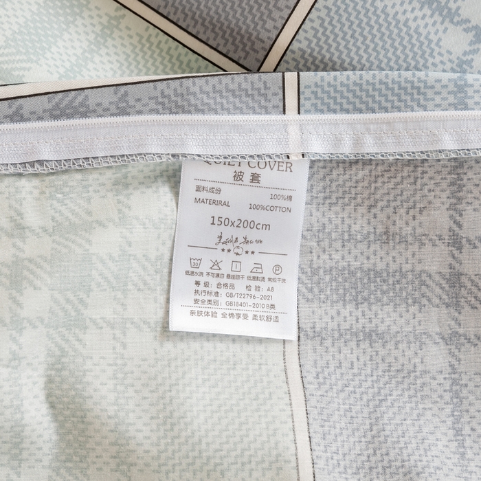 91家纺网 家纺一手货源 找家纺 红淳家纺 2025新款全棉青少年学生三件套 斯格尔-蓝