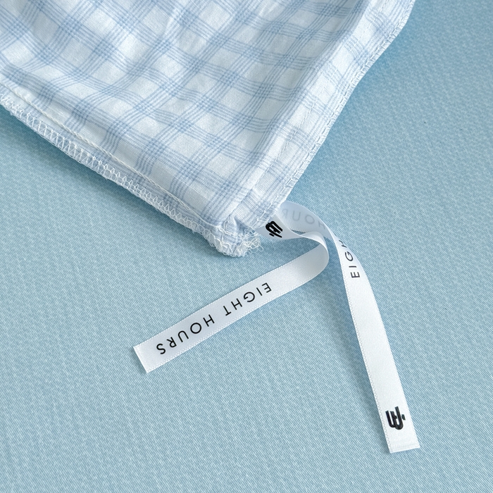 91家纺网 家纺一手货源 找家纺 红淳家纺 2025新款全棉青少年学生三件套 格纹水果（蓝）