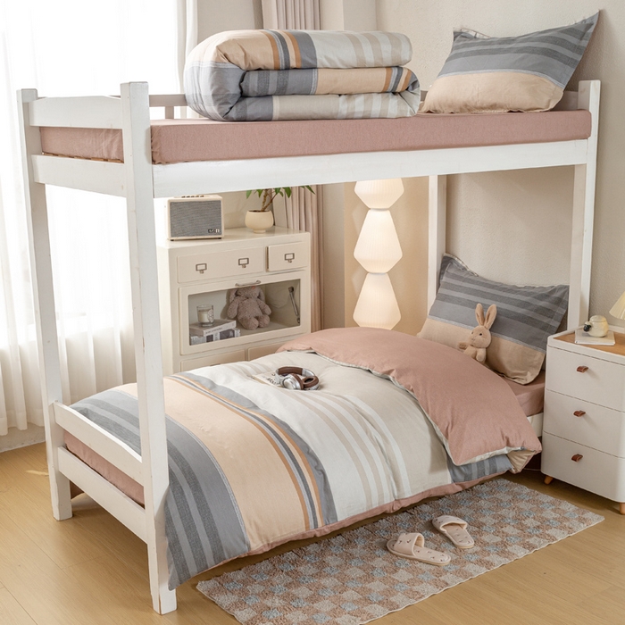 91家纺网 家纺一手货源 找家纺 红淳家纺 2025新款全棉青少年学生三件套 简希