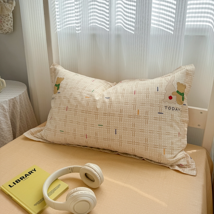 91家纺网 家纺一手货源 找家纺 红淳家纺 2025新款全棉青少年学生三件套 小幸运