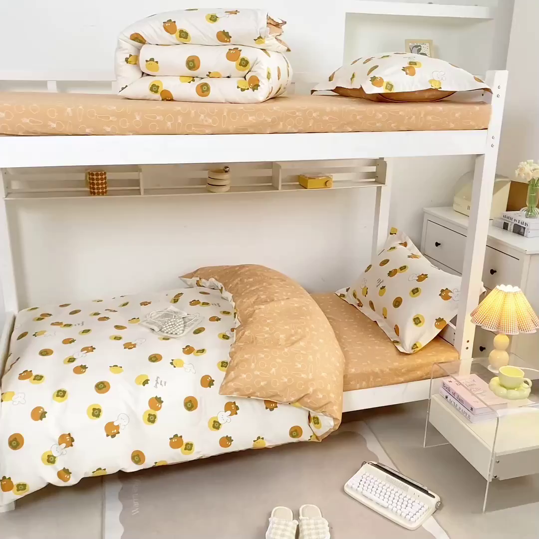 91家纺网 家纺一手货源 找家纺 （总）红淳家纺 2025新款全棉青少年学生三件套