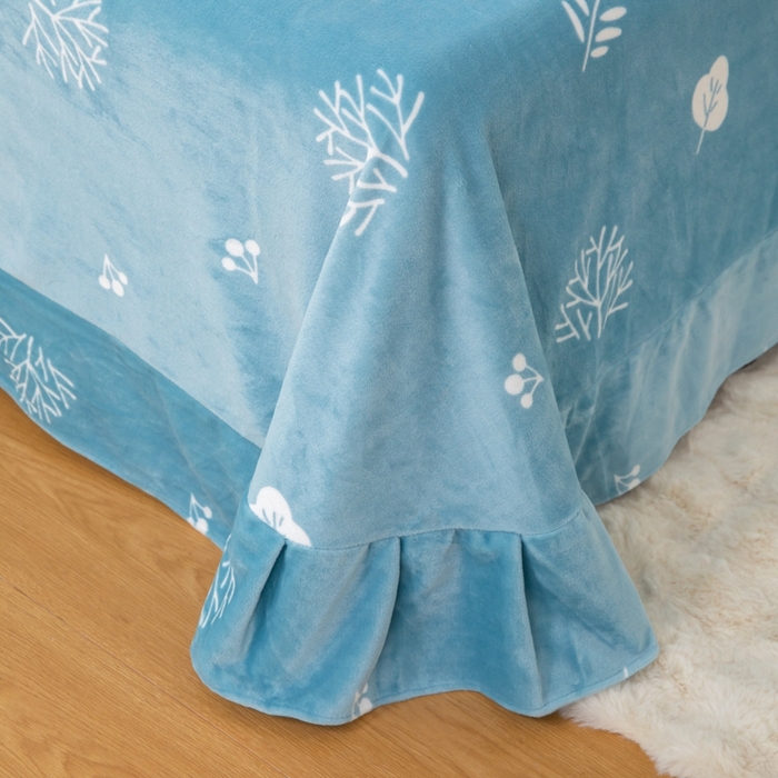 91家纺网 家纺一手货源 找家纺 优姿家纺 2025新款加厚全消光牛奶绒印花四件套美拉时光