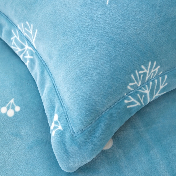 91家纺网 家纺一手货源 找家纺 优姿家纺 2025新款加厚全消光牛奶绒印花四件套美拉时光