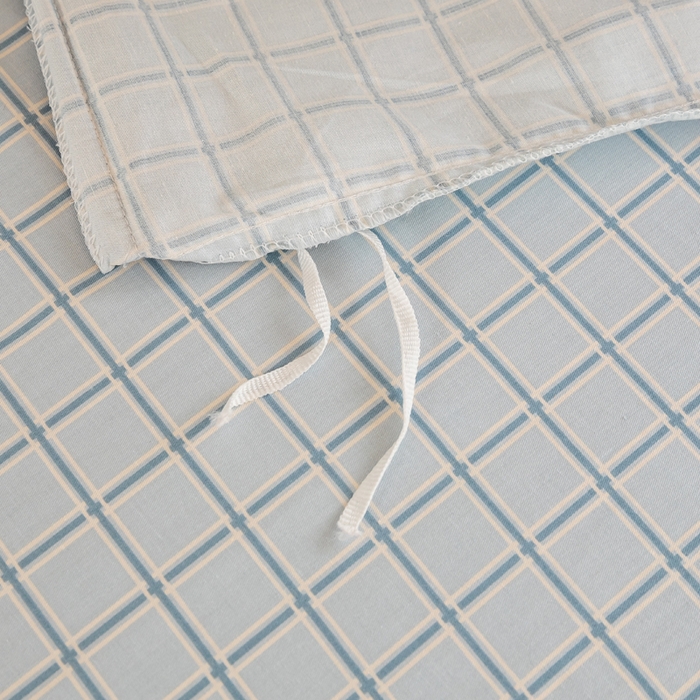 91家纺网 家纺一手货源 找家纺 红淳家纺 2025新款全棉青少年学生三件套 斯格尔-蓝