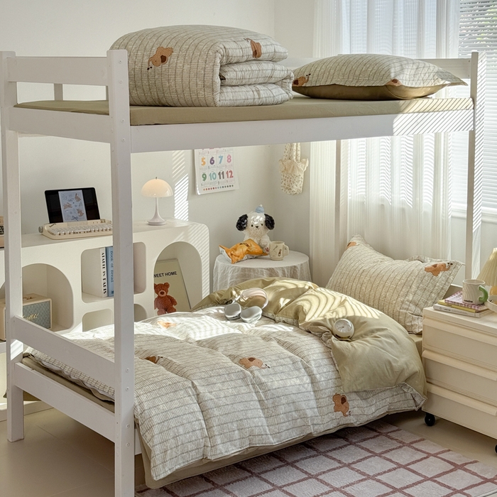 红淳家纺 2025新款全棉青少年学生三件套 梦幻小象