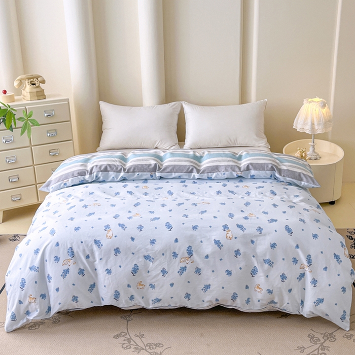 91家纺网 家纺一手货源 找家纺 （总）红淳家纺 2025新款全棉印花单被套