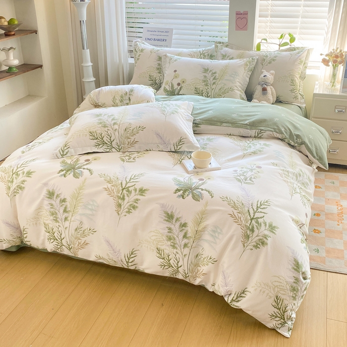 91家纺网 家纺一手货源 找家纺 红淳家纺 2025新款全棉印花单被套 暖阳