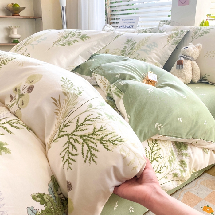 91家纺网 家纺一手货源 找家纺 红淳家纺 2025新款全棉印花单被套 暖阳