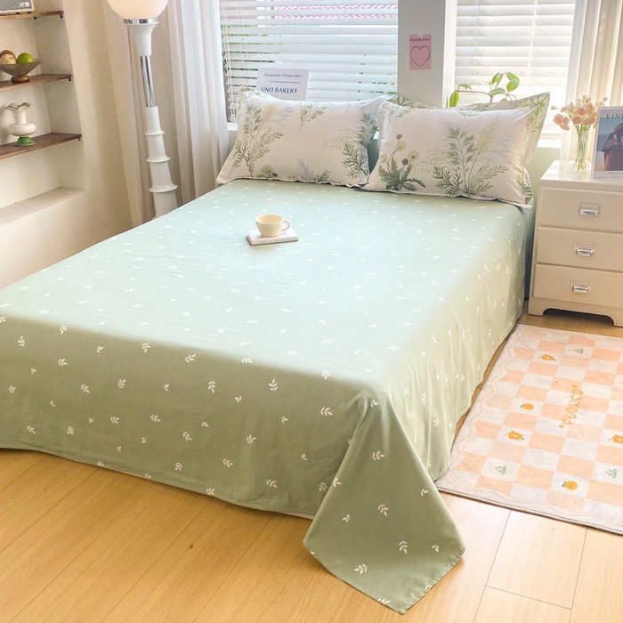 91家纺网 家纺一手货源 找家纺 红淳家纺 2025新款全棉印花单被套 暖阳