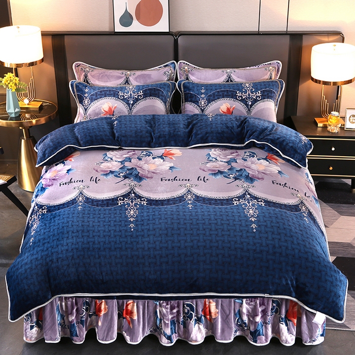 91家纺网 家纺一手货源 找家纺 代芙家纺2025款高克重10斤牛奶绒四件套【下载图片前看下详情公告】锦上添花