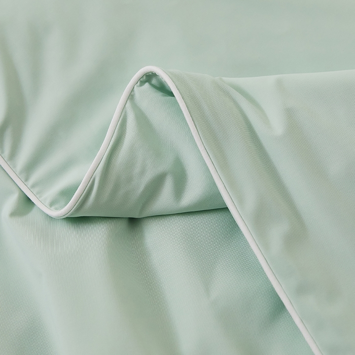 91家纺网 家纺一手货源 找家纺 红淳家纺 2025新款冰激凌系列-90锦纶-A类凉感冰敷夏被 豆沙绿