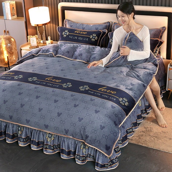 91家纺网 家纺一手货源 找家纺 代芙家纺2025款高克重10斤牛奶绒四件套【下载图片前看下详情公告】摩卡日记