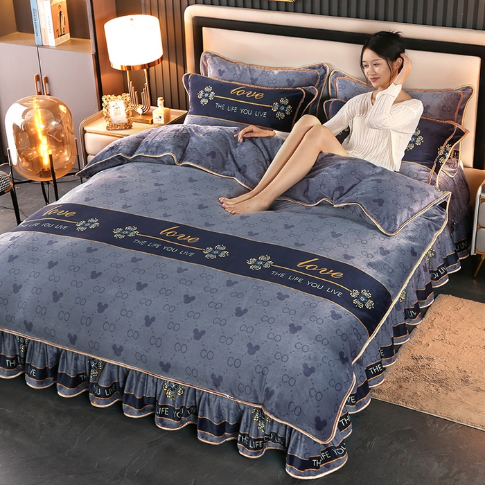 91家纺网 家纺一手货源 找家纺 代芙家纺2025款高克重10斤牛奶绒四件套【下载图片前看下详情公告】摩卡日记