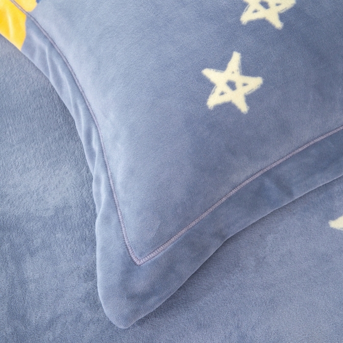 91家纺网 家纺一手货源 找家纺 优姿家纺 2025新款加厚全消光牛奶绒印花四件套心情爱恋