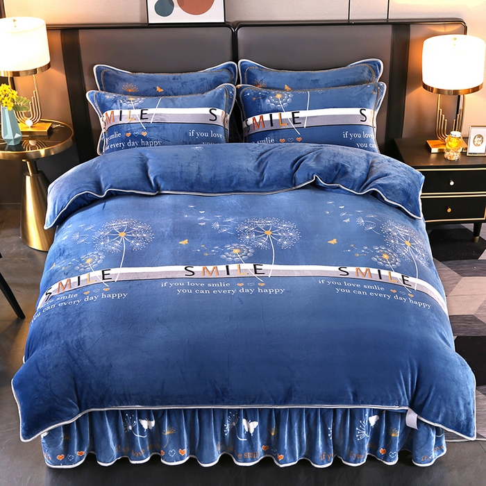 91家纺网 家纺一手货源 找家纺 代芙家纺2025款高克重10斤牛奶绒四件套【下载图片前看下详情公告】蒲公英