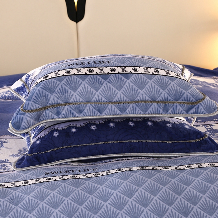 91家纺网 家纺一手货源 找家纺 代芙家纺2025款高克重10斤牛奶绒四件套【下载图片前看下详情公告】水墨江南