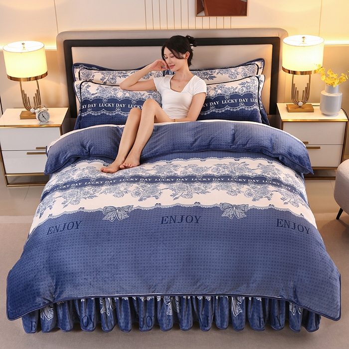 代芙家纺2025款高克重10斤牛奶绒四件套【下载图片前看下详情公告】水墨世界