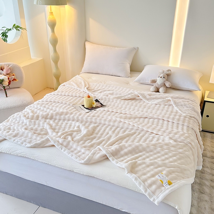 91家纺网 家纺一手货源 找家纺 （总）赢盛家纺 2025新款多功能毛毯高克重法莱绒牛奶绒珊瑚绒免免绒包边毛毯毯子盖毯午睡毯