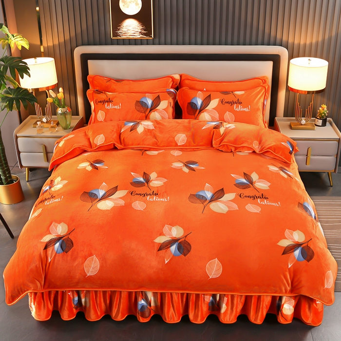 91家纺网 家纺一手货源 找家纺 代芙家纺2025款高克重10斤牛奶绒四件套【下载图片前看下详情公告】叶语