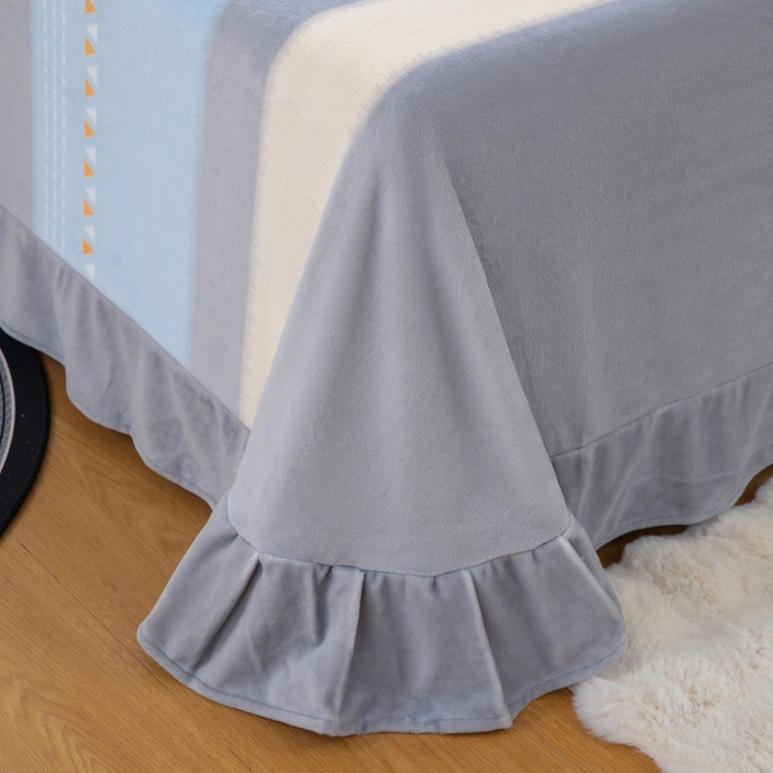 91家纺网 家纺一手货源 找家纺 优姿家纺 2025新款加厚全消光牛奶绒印花四件套一见倾心