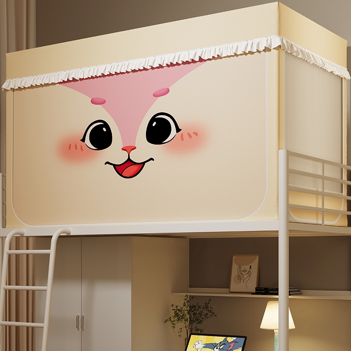 91家纺网 家纺一手货源 找家纺 （总）无瑕家居 2025新款无涂层高克重遮光学生蚊帐宿舍蚊帐上下铺通用学生蚊帐