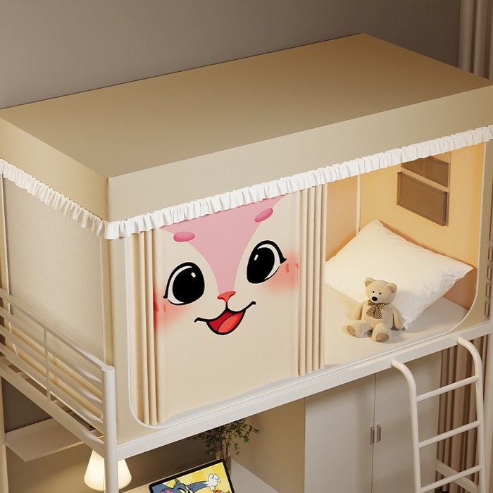 91家纺网 家纺一手货源 找家纺 （总）无瑕家居 2025新款无涂层高克重遮光学生蚊帐宿舍蚊帐上下铺通用学生蚊帐