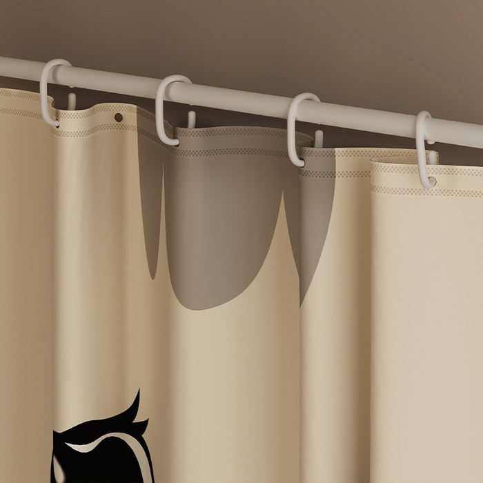 91家纺网 家纺一手货源 找家纺 无瑕家居 2025新款无涂层高克重遮光学生蚊帐宿舍蚊帐上下铺通用学生蚊帐 小猫