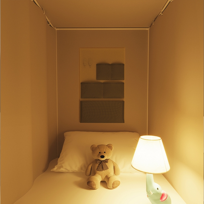 91家纺网 家纺一手货源 找家纺 无瑕家居 2025新款无涂层高克重遮光学生蚊帐宿舍蚊帐上下铺通用学生蚊帐 小狗