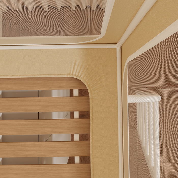 91家纺网 家纺一手货源 找家纺 无瑕家居 2025新款无涂层高克重遮光学生蚊帐宿舍蚊帐上下铺通用学生蚊帐 狐狸