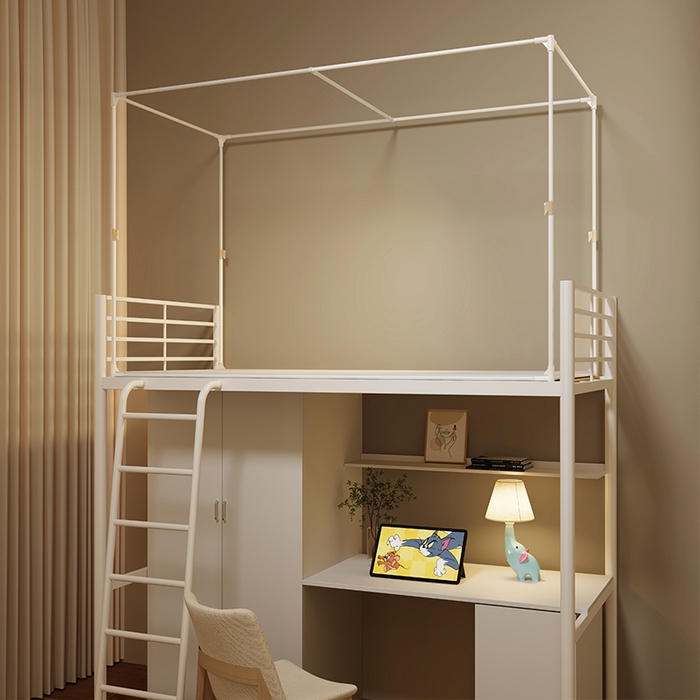 91家纺网 家纺一手货源 找家纺 无瑕家居 2025新款无涂层高克重遮光学生蚊帐宿舍蚊帐上下铺通用学生蚊帐 小狗