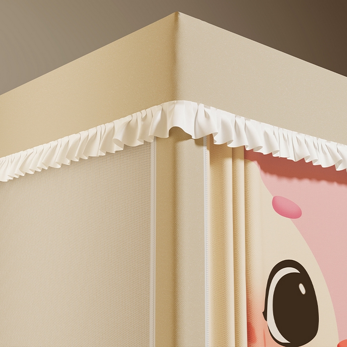 91家纺网 家纺一手货源 找家纺 无瑕家居 2025新款无涂层高克重遮光学生蚊帐宿舍蚊帐上下铺通用学生蚊帐 狐狸