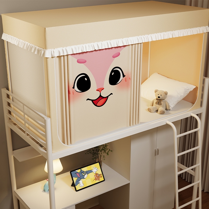 91家纺网 家纺一手货源 找家纺 （总）无瑕家居 2025新款无涂层高克重遮光学生蚊帐宿舍蚊帐上下铺通用学生蚊帐