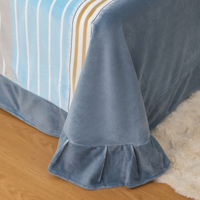 91家纺网 家纺一手货源 找家纺 优姿家纺 2025新款加厚全消光牛奶绒印花四件套伊莎贝拉