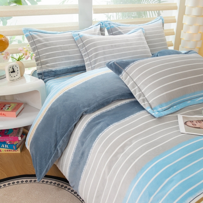 91家纺网 家纺一手货源 找家纺 优姿家纺 2025新款加厚全消光牛奶绒印花四件套伊莎贝拉