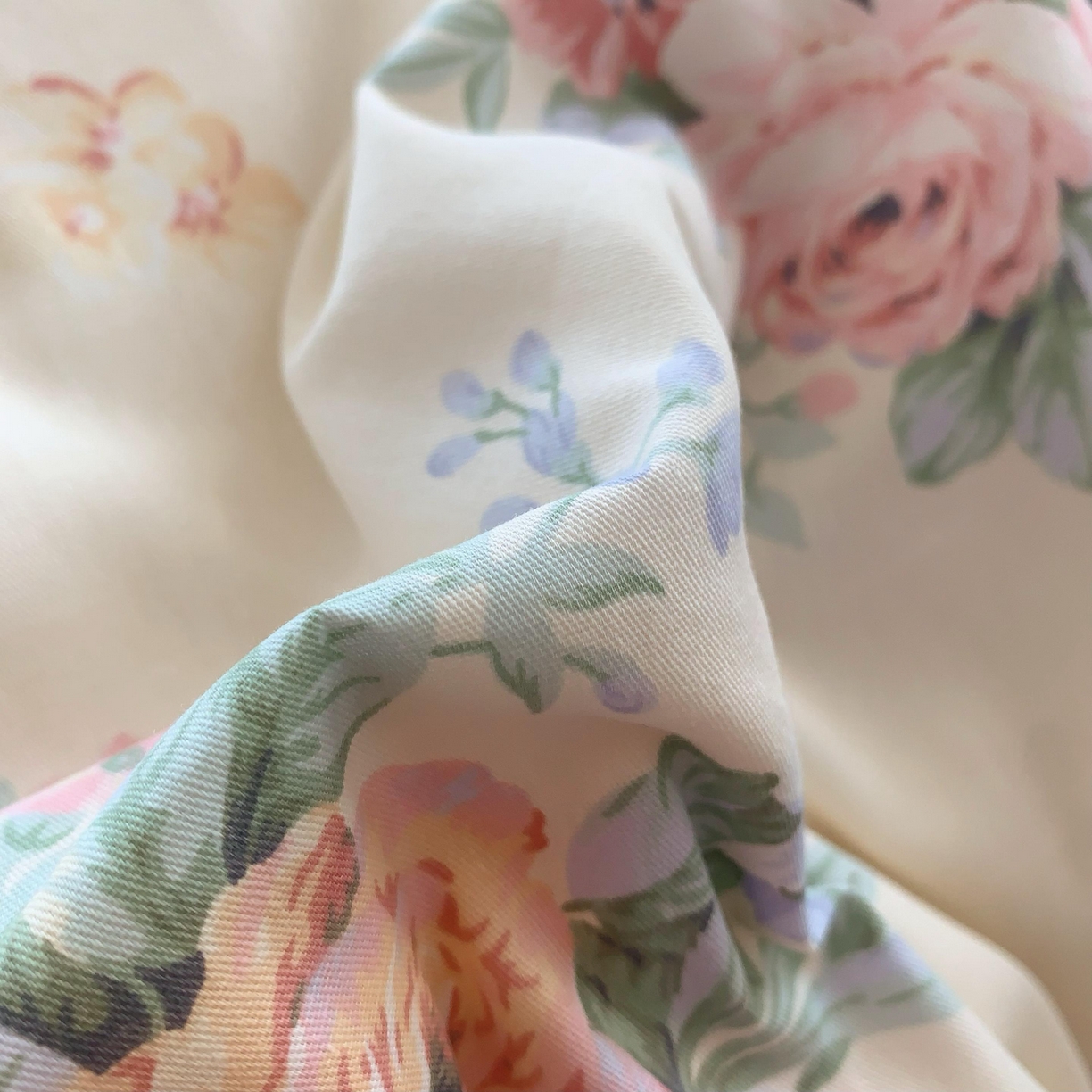 91家纺网 家纺一手货源 找家纺 莱豫家纺 2025新款全棉纯棉四件套 花语