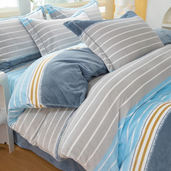 91家纺网 家纺一手货源 找家纺 优姿家纺 2025新款加厚全消光牛奶绒印花四件套伊莎贝拉