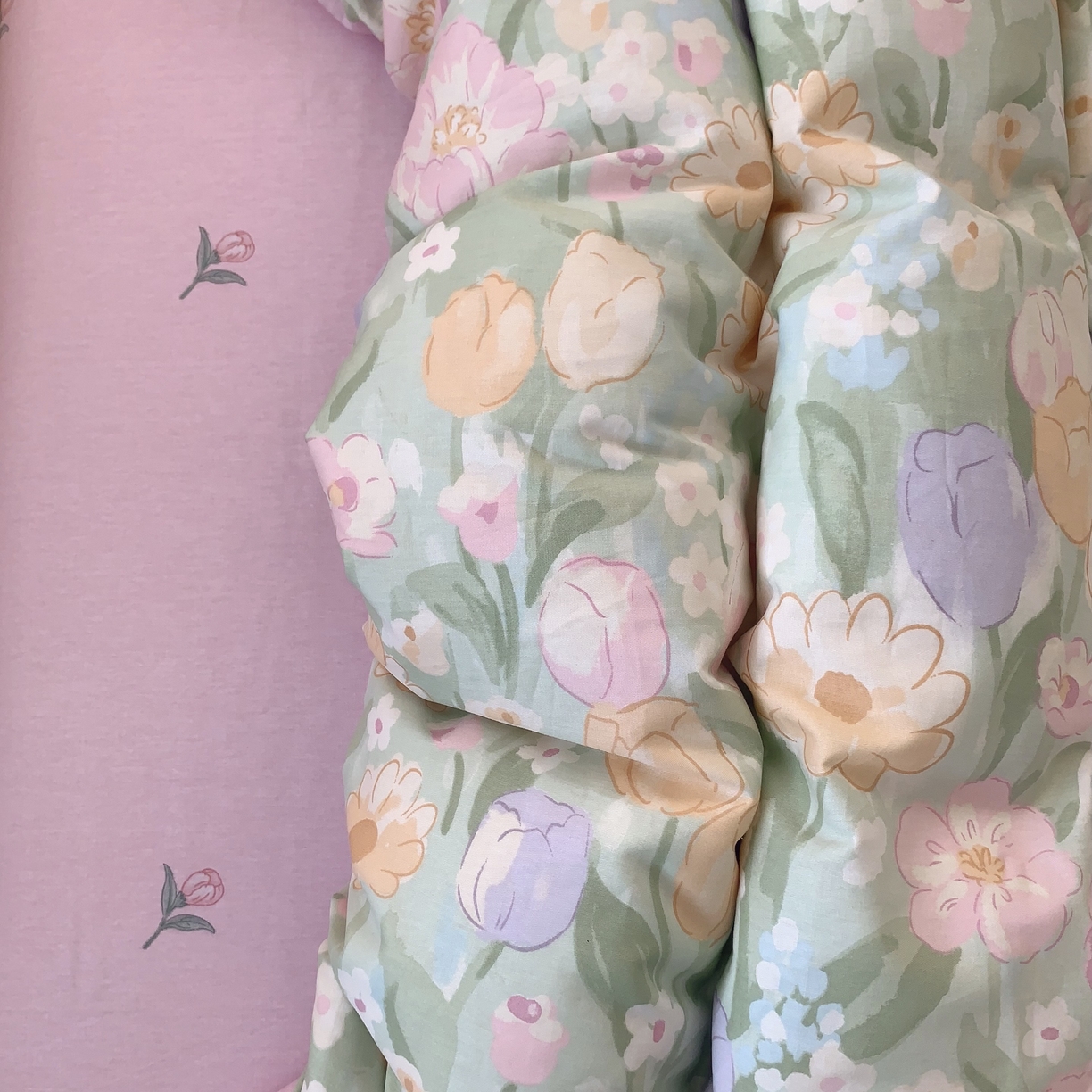 91家纺网 家纺一手货源 找家纺 莱豫家纺 2025新款全棉纯棉四件套 秘境花园