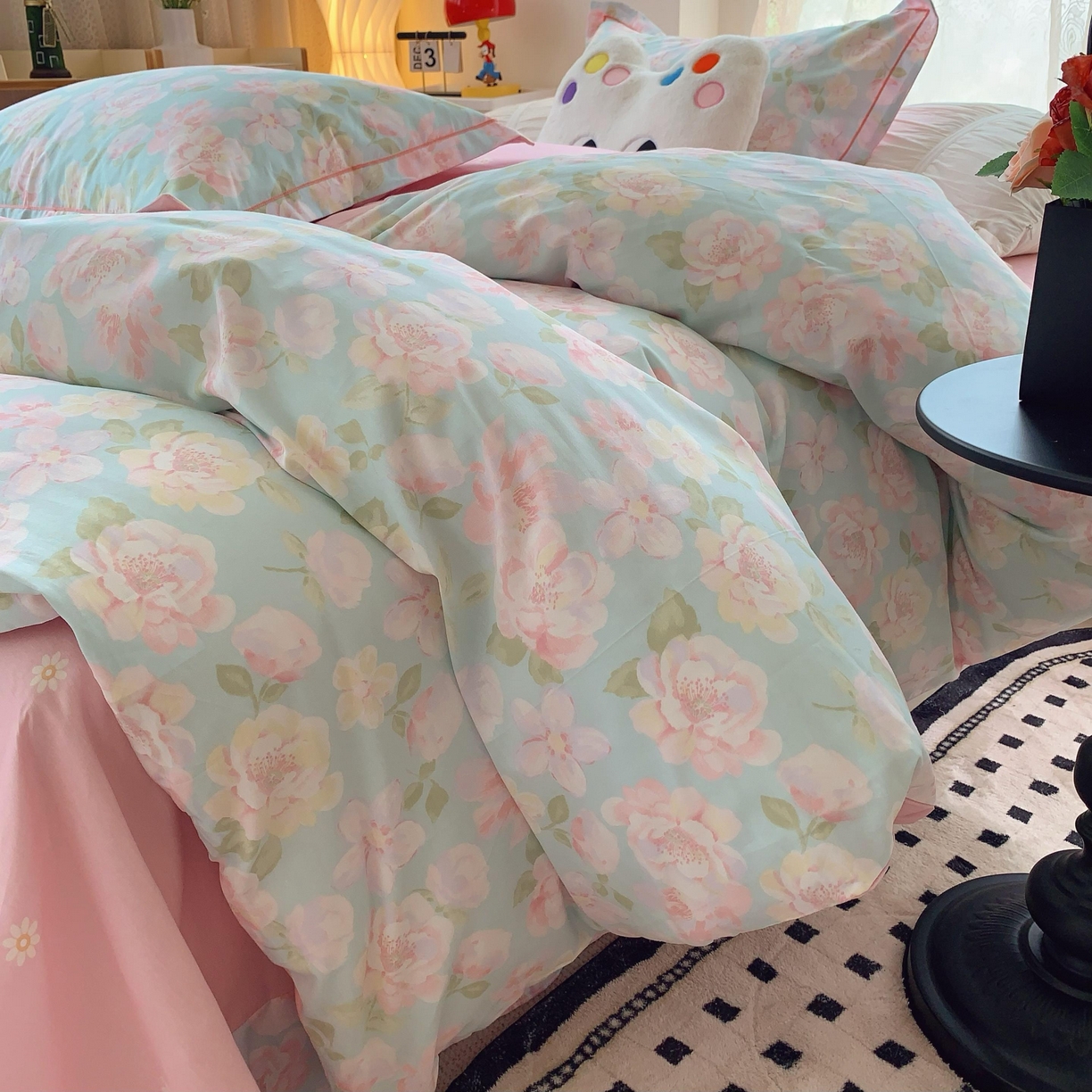 莱豫家纺 2025新款全棉纯棉四件套 花恋