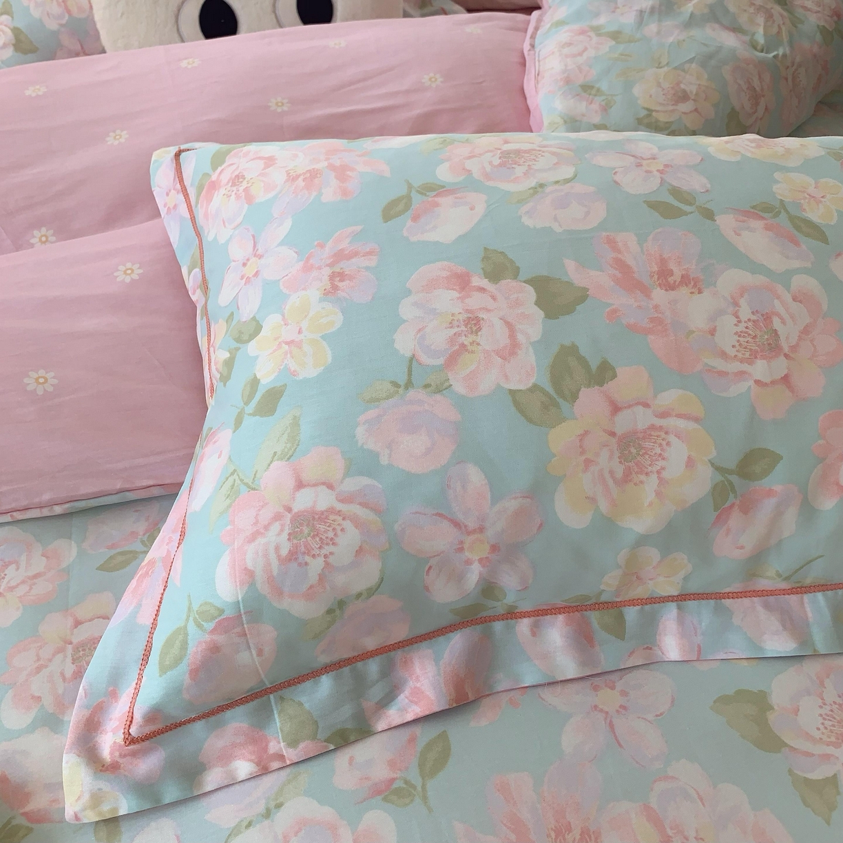 91家纺网 家纺一手货源 找家纺 莱豫家纺 2025新款全棉纯棉四件套 花恋