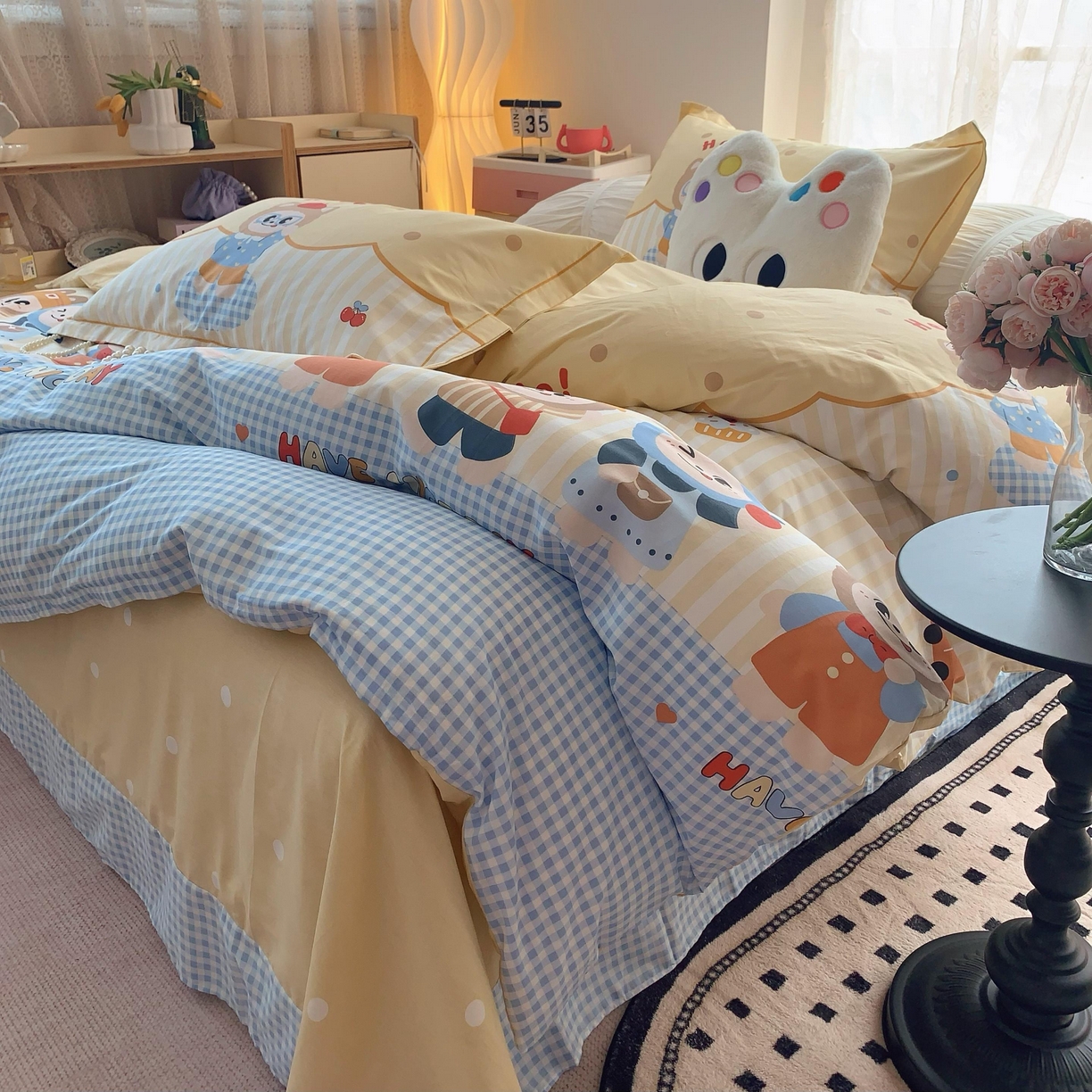 91家纺网 家纺一手货源 找家纺 莱豫家纺 2025新款全棉纯棉四件套 布布宝贝