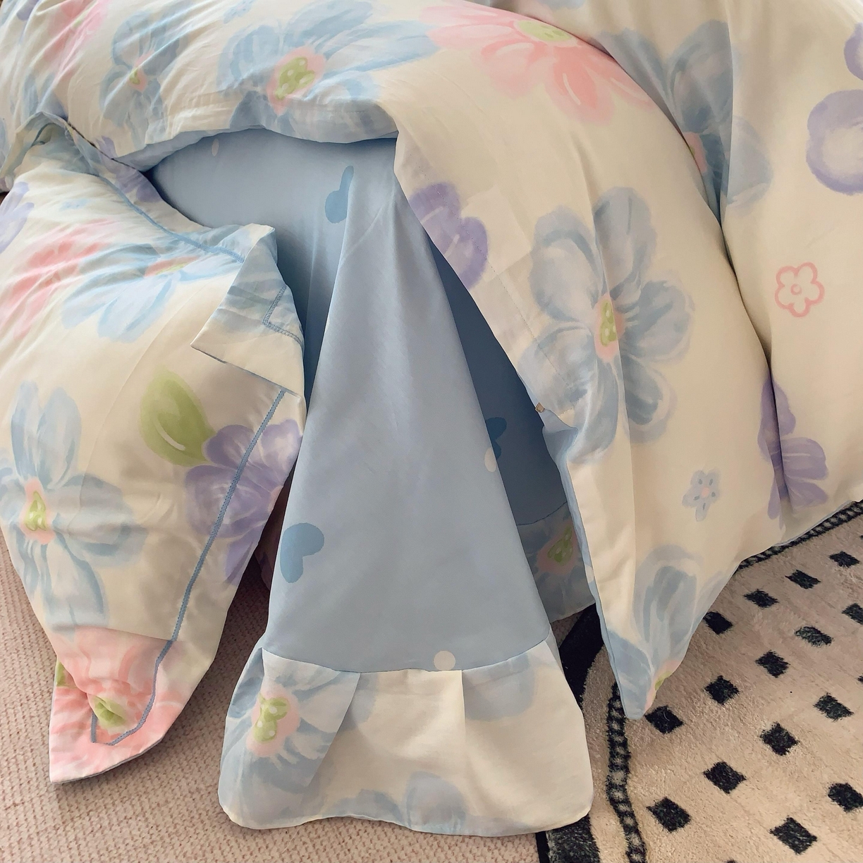 91家纺网 家纺一手货源 找家纺 莱豫家纺 2025新款全棉纯棉四件套 柏拉图