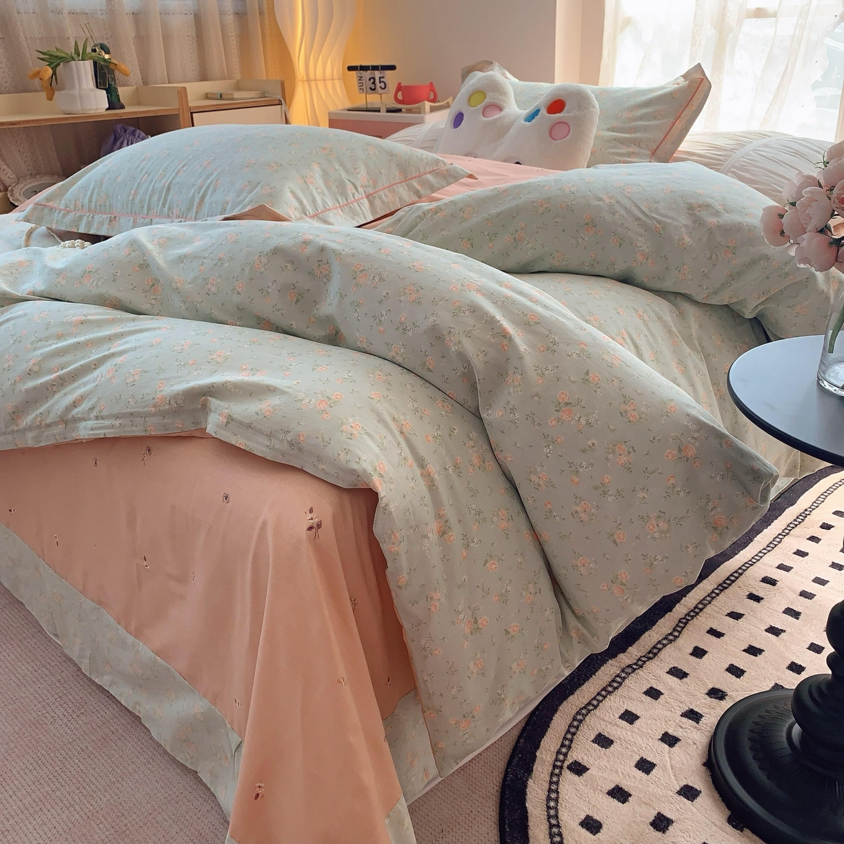 莱豫家纺 2025新款全棉纯棉四件套 梦醒花间