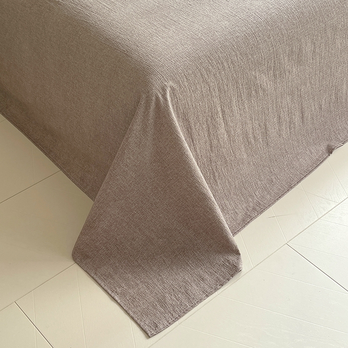 91家纺网 家纺一手货源 找家纺 宝士康家纺 2025新品10A抗菌原麻荷叶边床单款四件套 花枝漫天