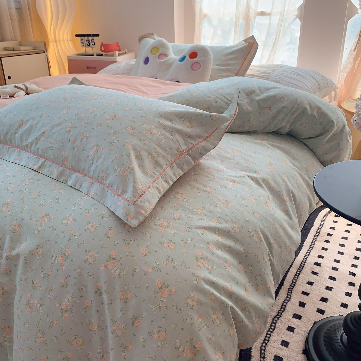 91家纺网 家纺一手货源 找家纺 莱豫家纺 2025新款全棉纯棉四件套 梦醒花间