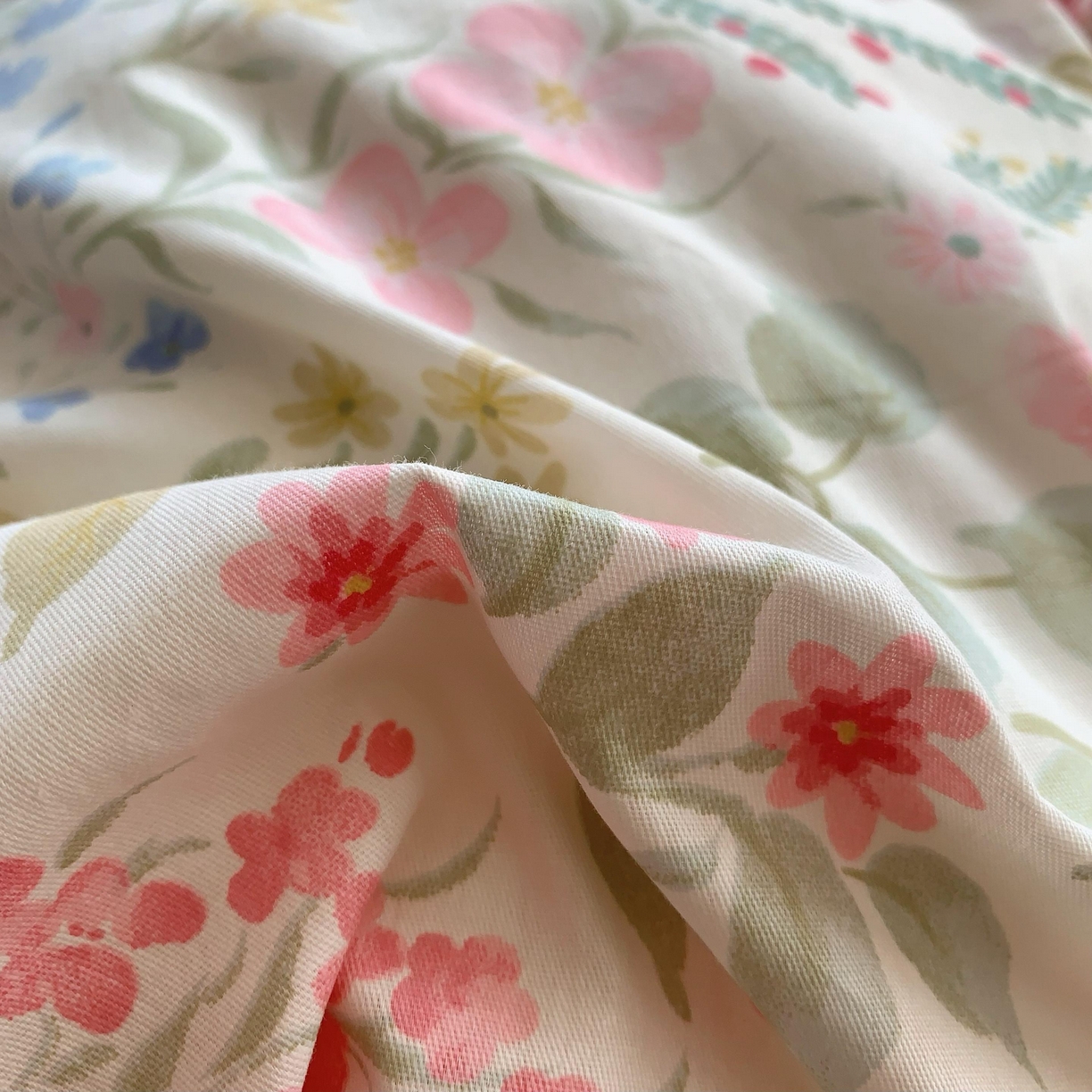 91家纺网 家纺一手货源 找家纺 莱豫家纺 2025新款全棉纯棉四件套 花香