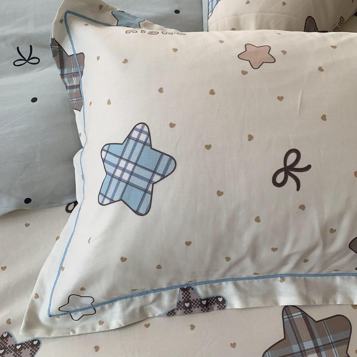 91家纺网 家纺一手货源 找家纺 莱豫家纺 2025新款全棉纯棉四件套 星语心愿