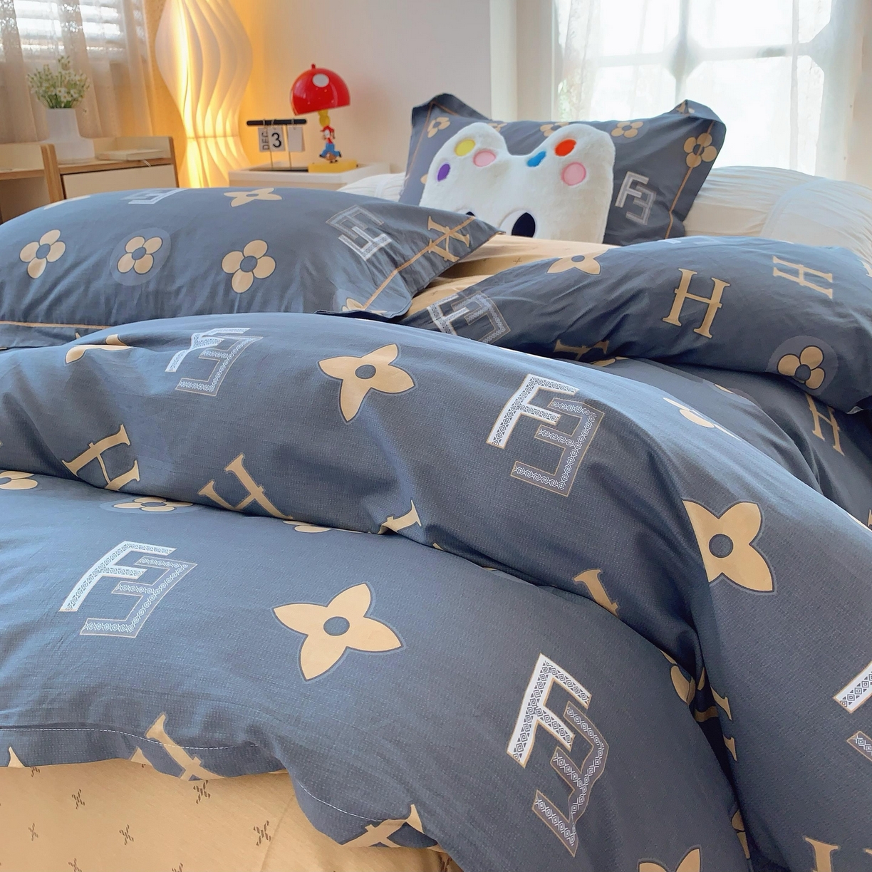 91家纺网 家纺一手货源 找家纺 莱豫家纺 2025新款全棉纯棉四件套 维也纳