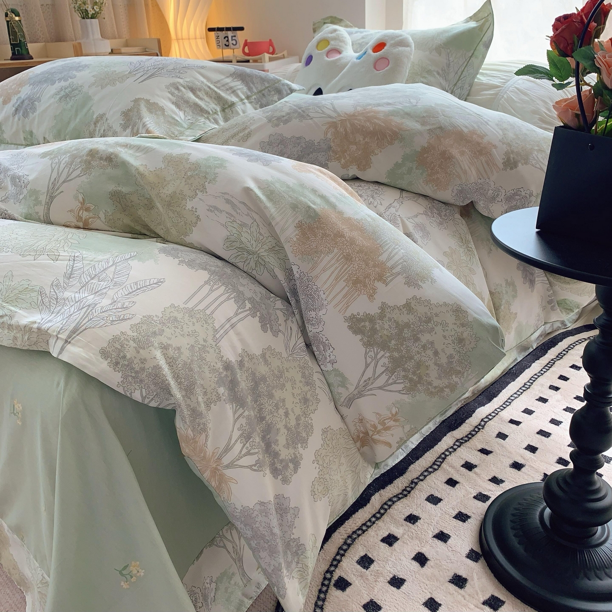 91家纺网 家纺一手货源 找家纺 莱豫家纺 2025新款全棉纯棉四件套 琉璃梦境