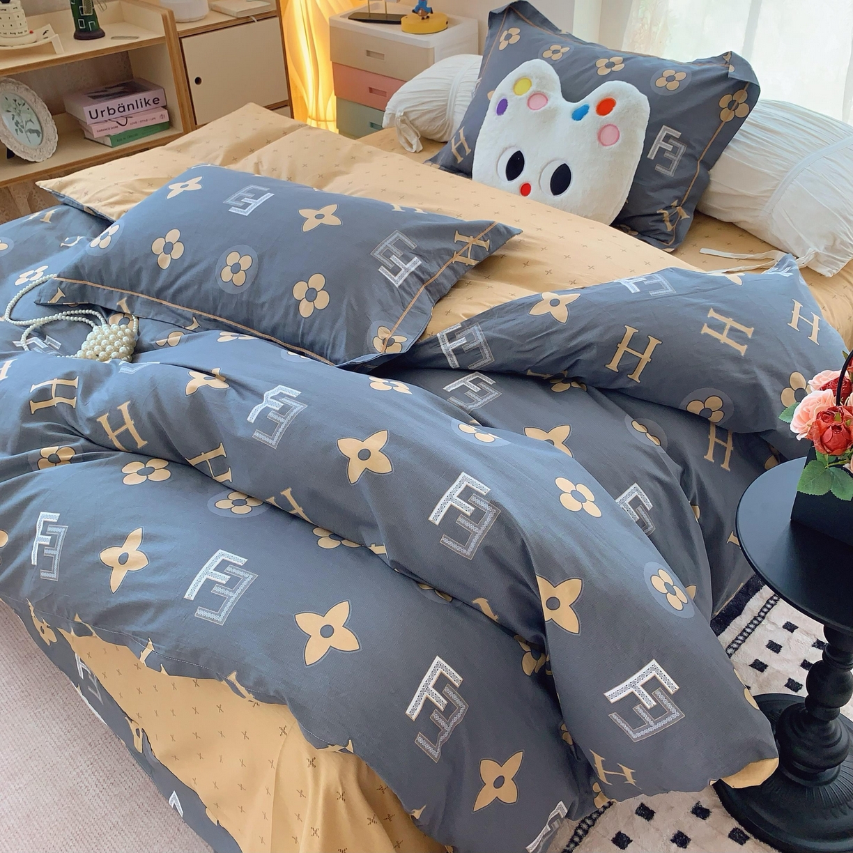 91家纺网 家纺一手货源 找家纺 莱豫家纺 2025新款全棉纯棉四件套 维也纳