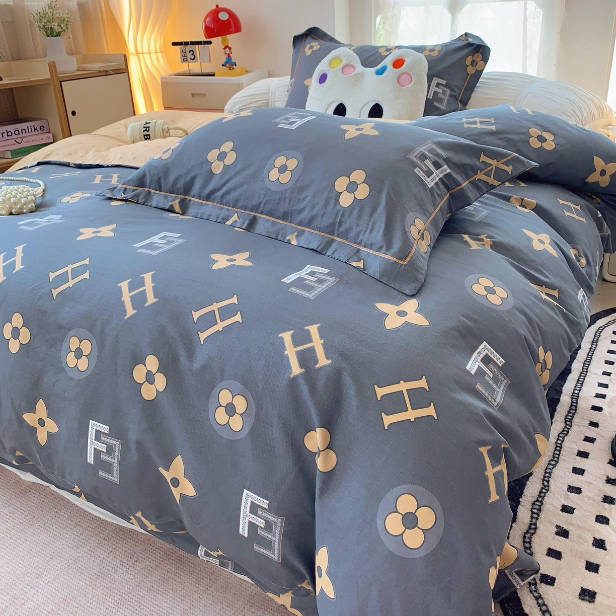 91家纺网 家纺一手货源 找家纺 莱豫家纺 2025新款全棉纯棉四件套 维也纳